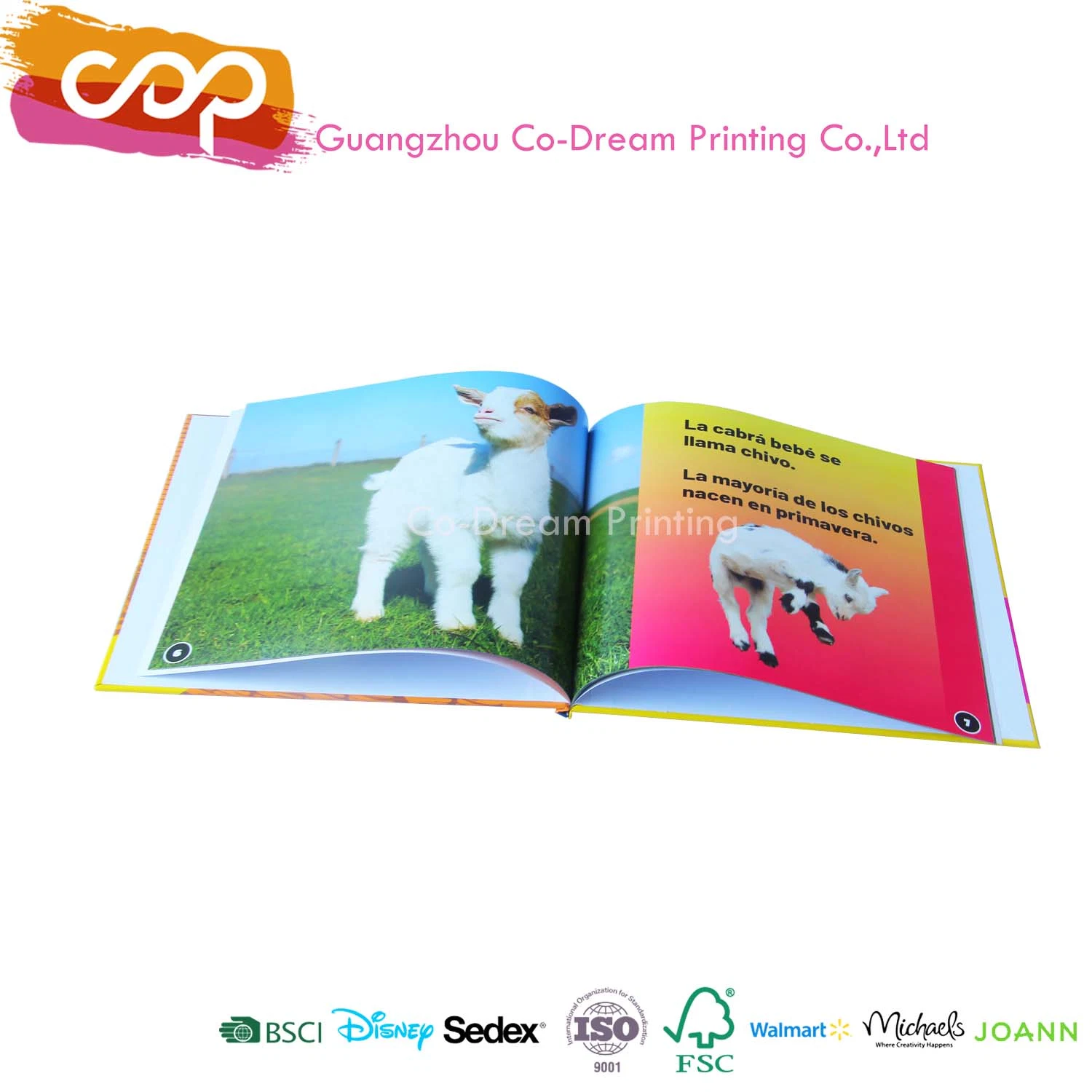 Customized Paper Printing Service for Animal Hardcover Book