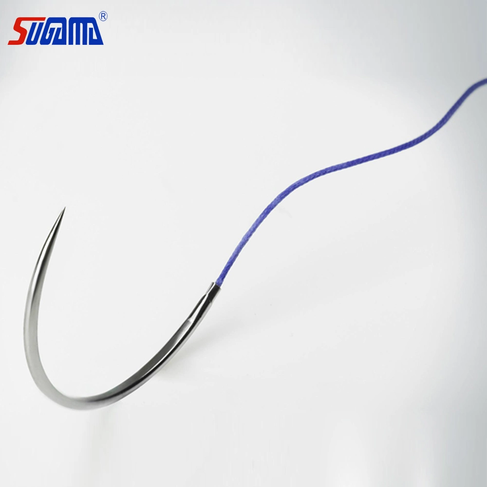 Different Suture Type Absorbable Surgical Sutures Silk Needle Product Line