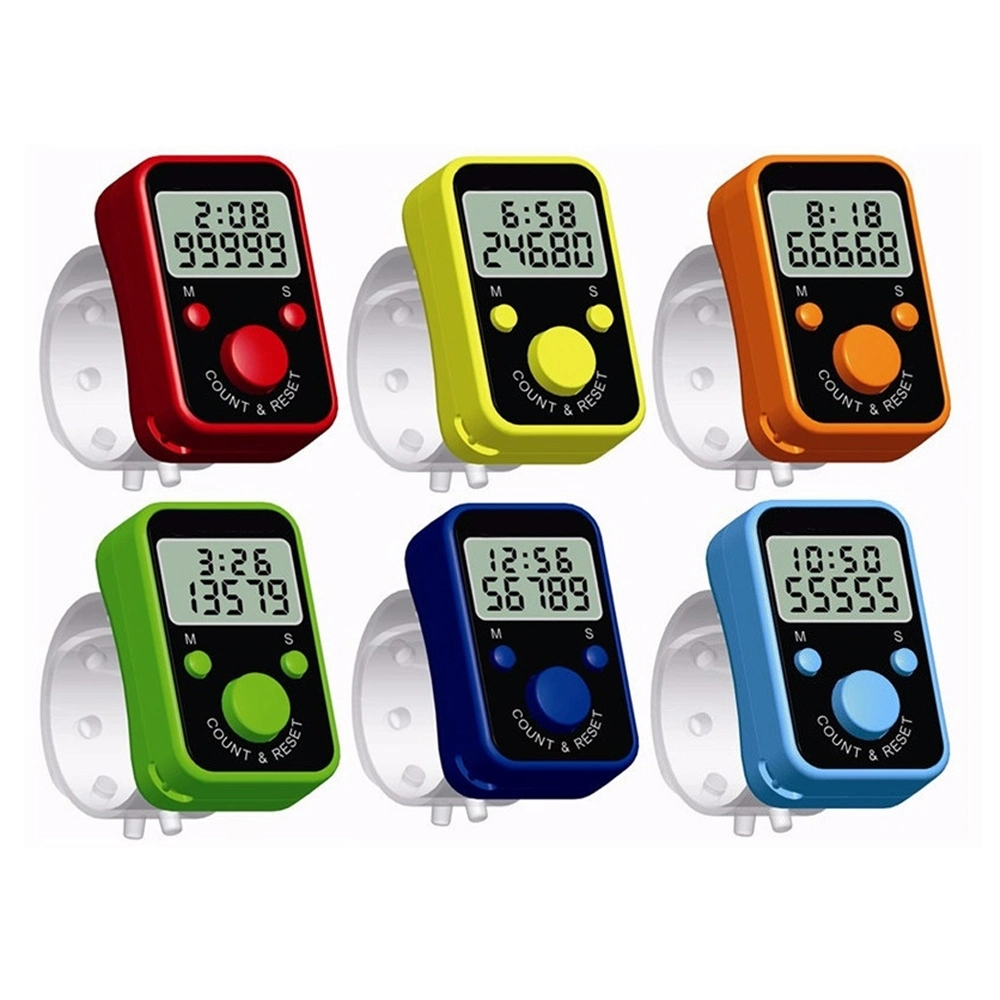 0-99999 Multicolor Contador Tally Clicker mano digital con pantalla