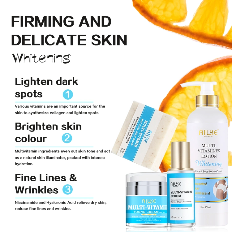 Ready to Ship Natural Private Label Kit Brightening Sample Vitamin C Body Care Gift Set for Men