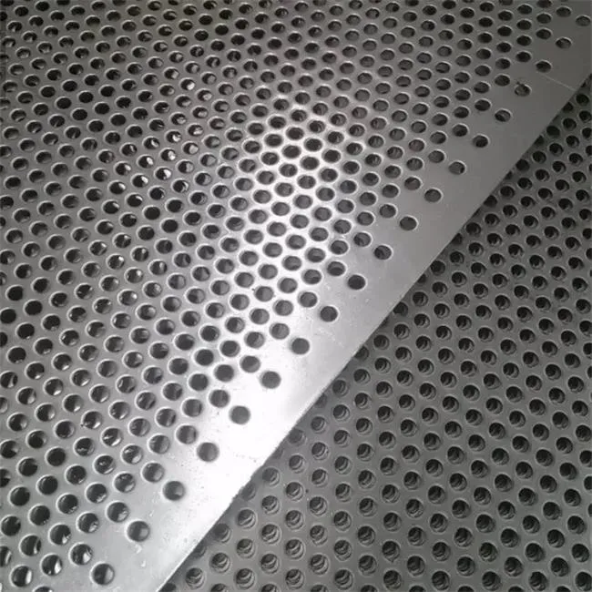 0.75mm Round Hole Perforated Stainless Mesh 1.5mm Pitch X 0.6mm Thick