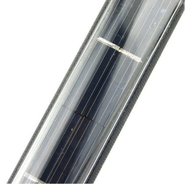 Solar Power 7 LED Flashlight Aluminum Ni-MH Rechargeable Battery