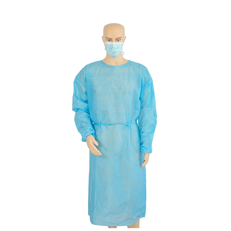 Bata desechable de aislamiento protector no tejido PPE bata quirúrgica médica