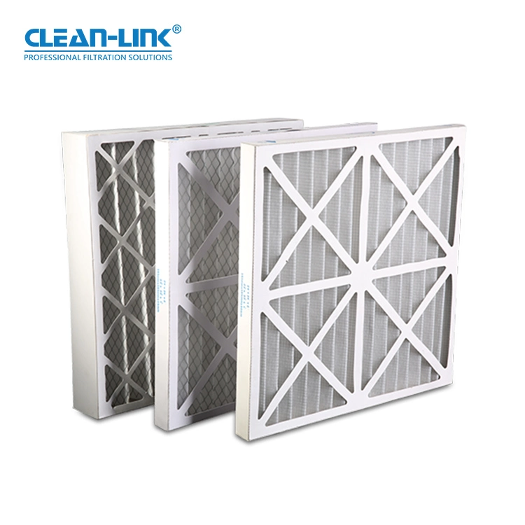 Clean-Link Best-Selling principal personalizada Panel de HVAC G4 AC Horno Prefiltro de pliegues