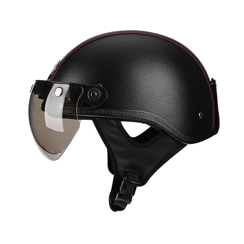 Custom Motorcycle Helmets Half Face ABS Unisex Retro Motor Bike Helmets Classic Helmet Motorcycle