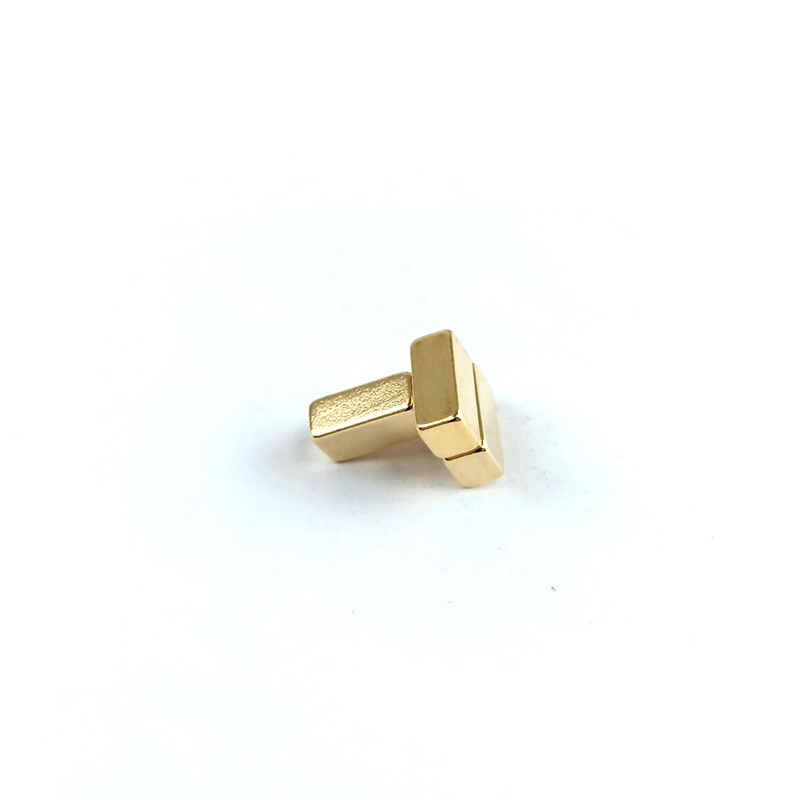 China Manufacturer Strong Custom Cube N52 Permanent Powerful Gold-Plated Neodymium Block Magnet