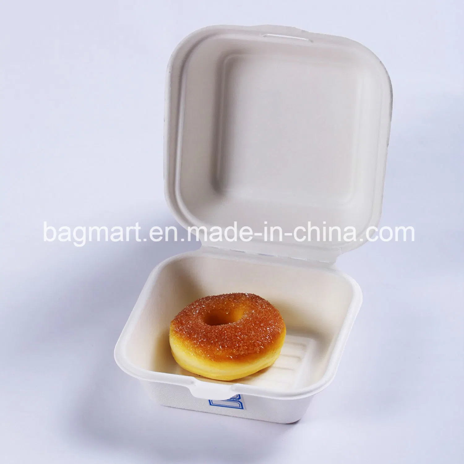 Biodegradable Disposable Sugarcane Pulp Paper Lunch Box, Paper Tableware