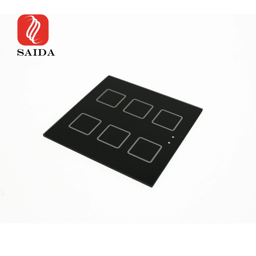 1.8mm 3mm 4mm Tempered Glass 1/2/3 Gang Touch Switch Panel