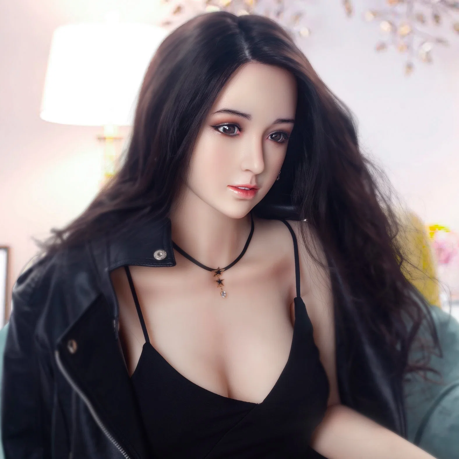 Sex Doll para los hombres japoneses caliente cabeza Dama silicona TPE esqueleto de metal Xingzi4