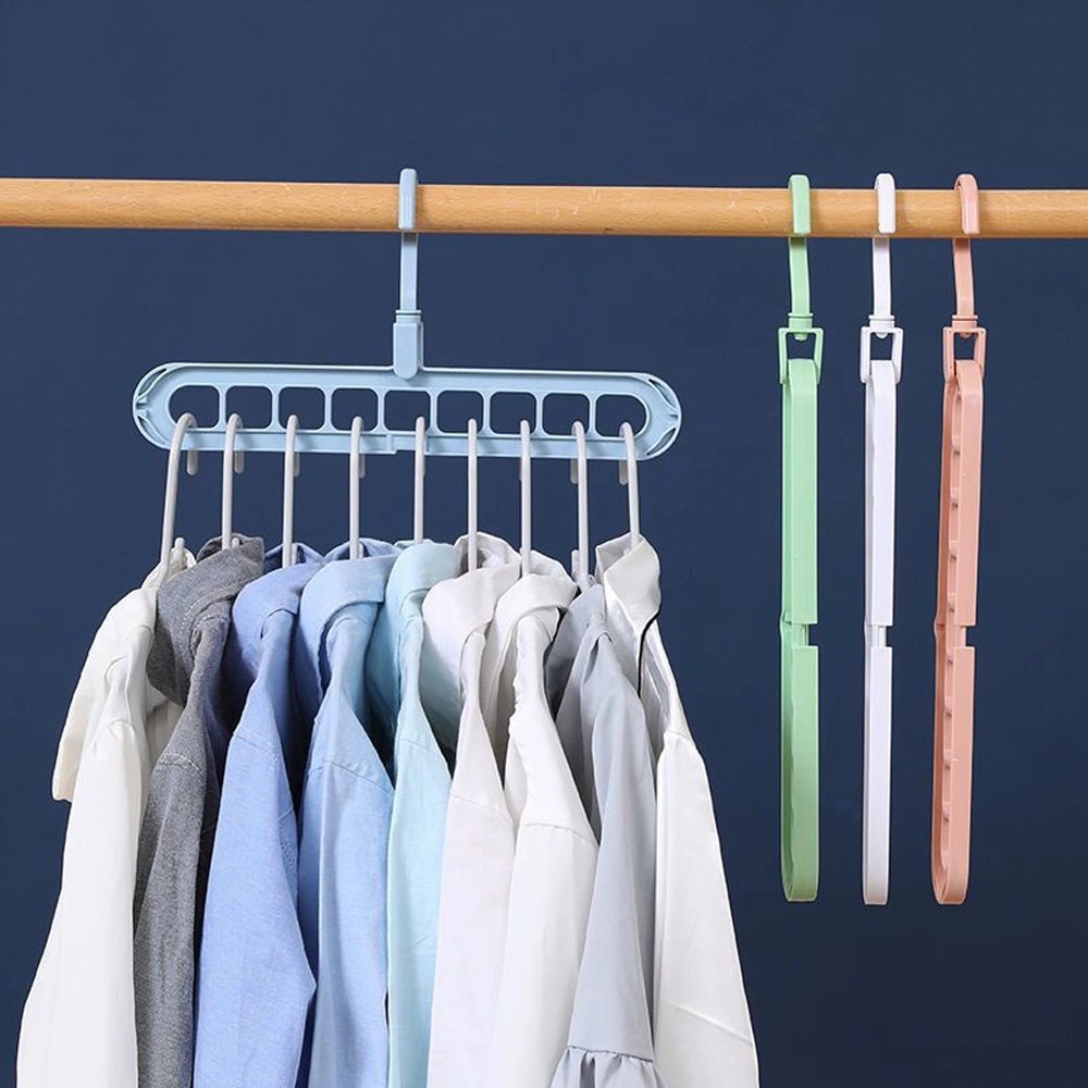 9 Holes 360 Rotating Wardrobe Clothes Magic Hanger