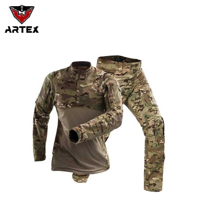 Wholesale Outdoor Frog Suits Camouflage Long Sleeve Jacket Pant Suit Tactical Uniform