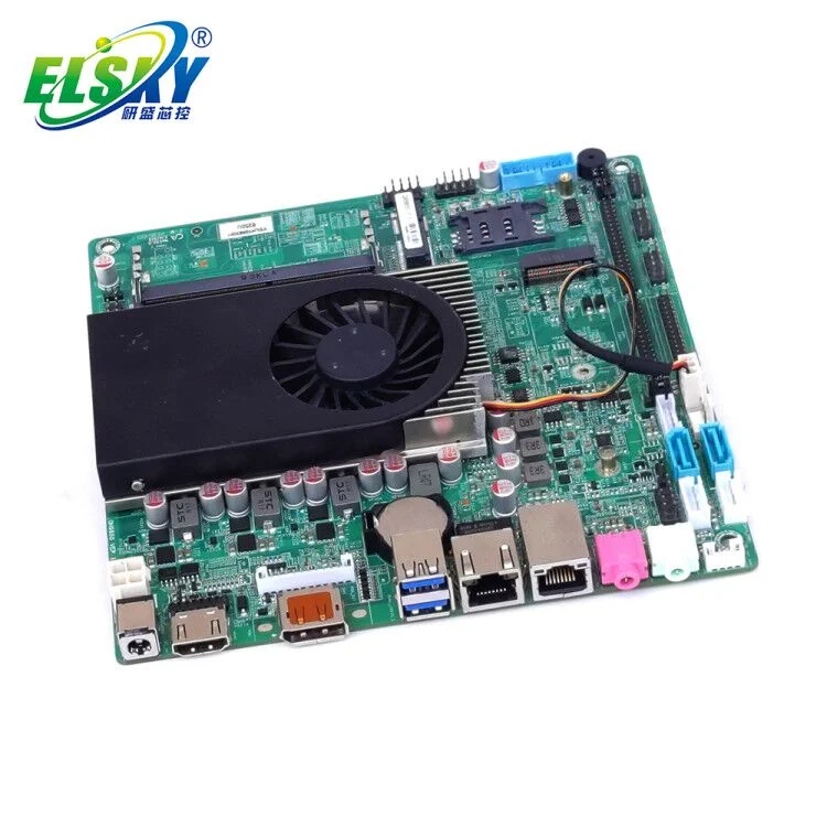 Elsky Mini-Itx Motherboard com CPU Lago Kaby 7 Gen Core i5-7200u Memória DDR4 Max 32 GB 4K Exibir DC 12V/19V Qm9750