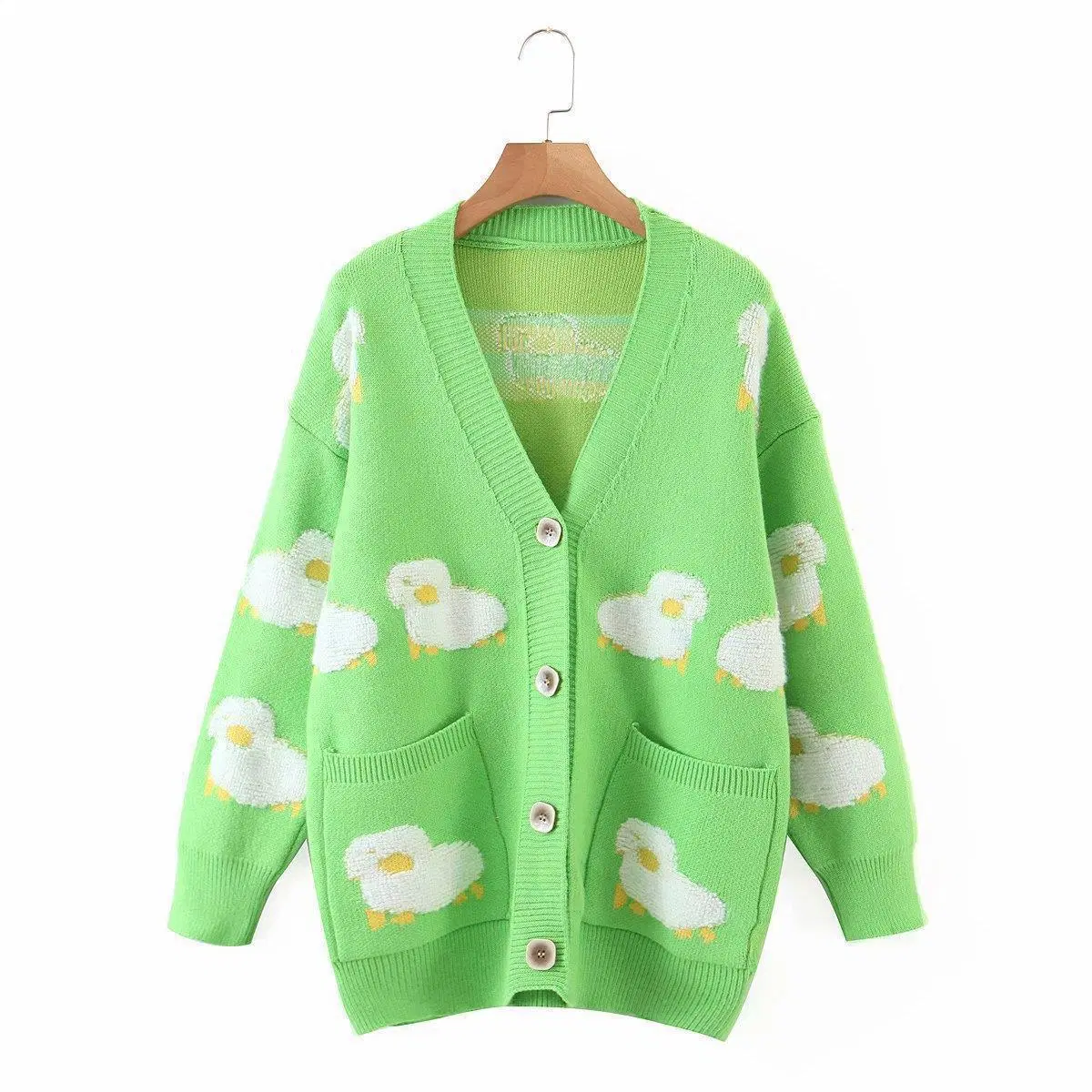 Factory Ladies Clothes Knitted Cardigan Sweater Women