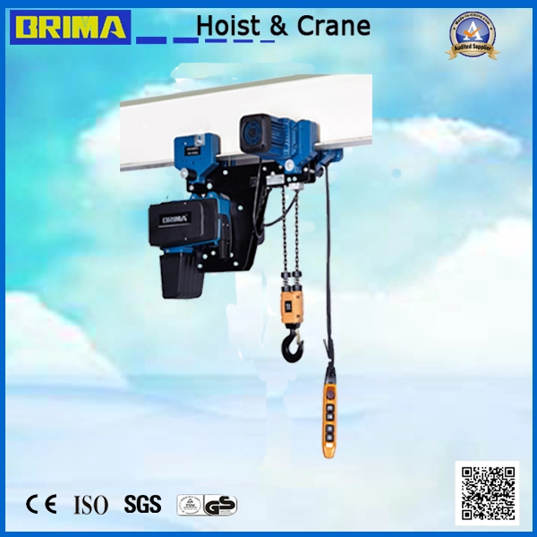 3200kg 3/1m/Min European Electric Chain Hoist with Manual Trolley