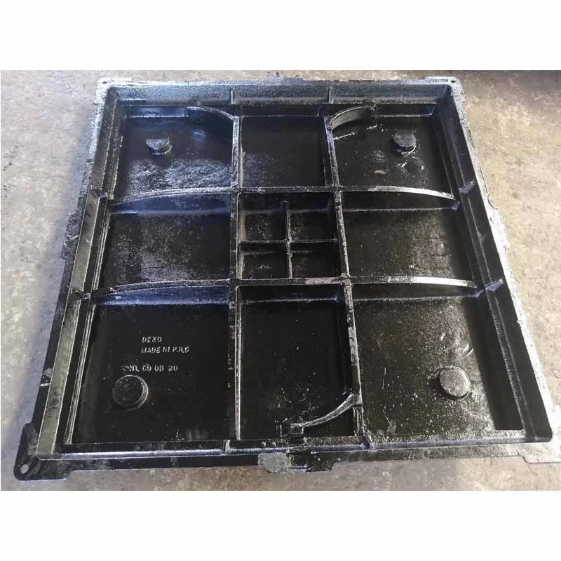 OEM B125 C250 D400 Ductile Iron Square Manhole Sewer Cover