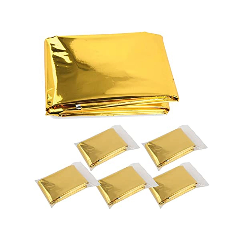 Manufacturer Direct Sale Extra Large Survival Space Blankets Heavy Duty Outdoor Mylar Blankets 90% Heat Retention Survival Aluminum Blanket