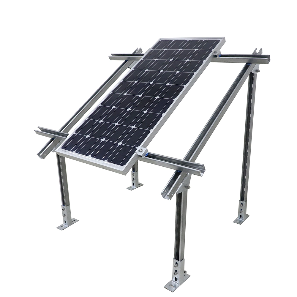 Best Workmanship Flat Rooftop and Ground Hot DIP Parking Lot Galvanized Metal Steel Aluminum Solar PV Frame Mounting Structure for Solar Energy System