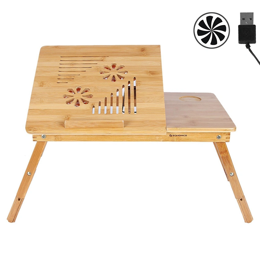 Multi-Functional Bamboo Computer Desk Bamboo Laptop Desk