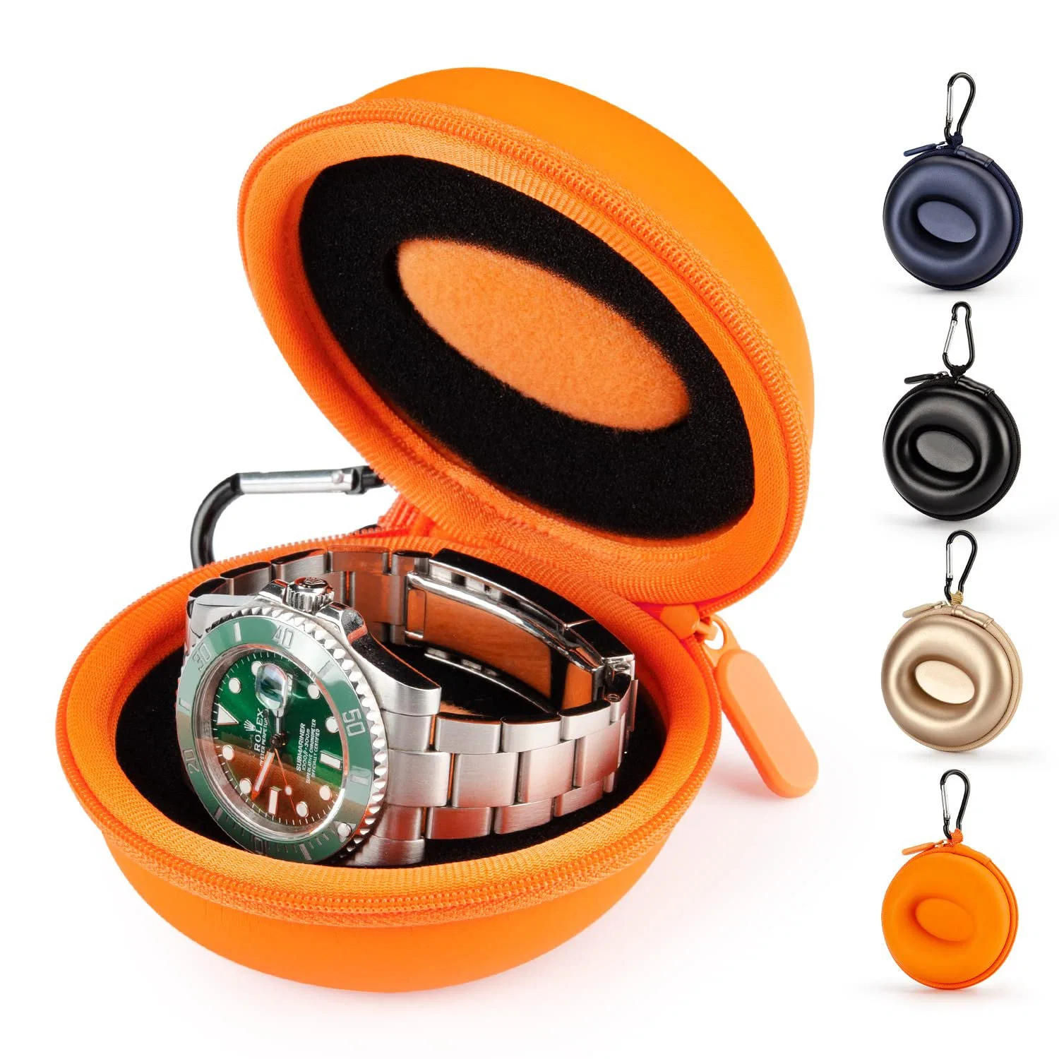 Watch Travel Case for Women: Portable Single Watch Box Organizer Travel Wristwatches Case