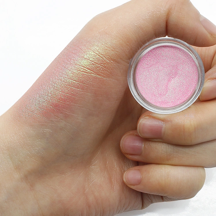 Maquillaje cosméticos rosa azul, violeta, la sombra de ojos de pigmento Duochrome