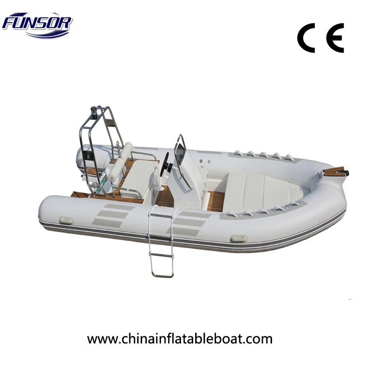 Ce Approval 4.8m PVC Fiberglass Boat for Fishing and Rescue