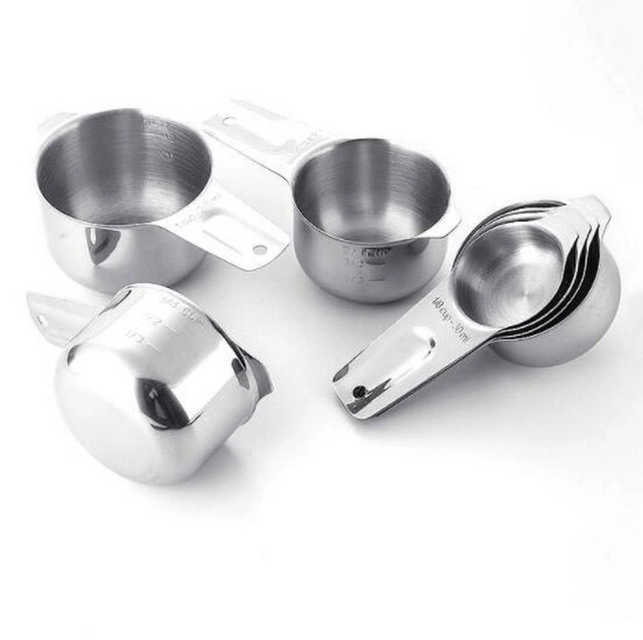 Top Seller de medición de acero inoxidable tazas y cucharas para juegos de utensilios de cocina