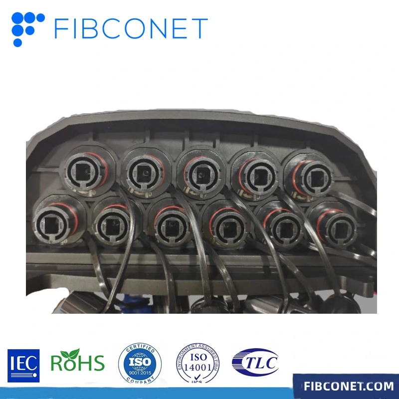 FTTH IP68 Waterproof Pre-Connectorized Optical 1: 9 Fiber Optic Terminal Box