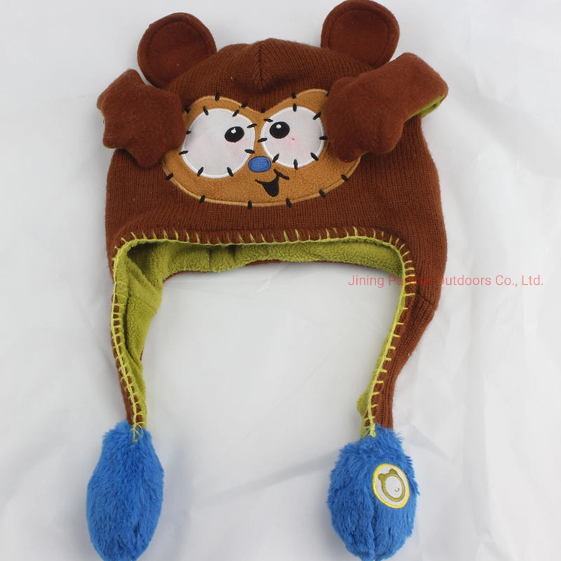 Nuevos Niños Niño niños bebé cálido invierno gorros de lana POM Pac bebé invierno cálido Hat bebé sombreros