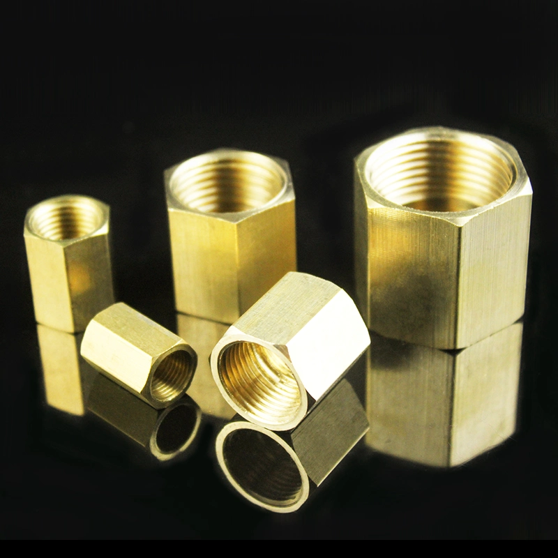 Socket Brass Plumbing Materials Threaded Sanitary Pipe Fittings Socket Coupling for Water Supply Bathroom Fitting