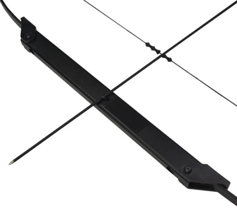 Black 55" de longueur de pliage 30-50lbs Portable puissant Takedown tir en alliage de Bow Bow pour la chasse ou le tir sur cible Mettre en place chaque corps