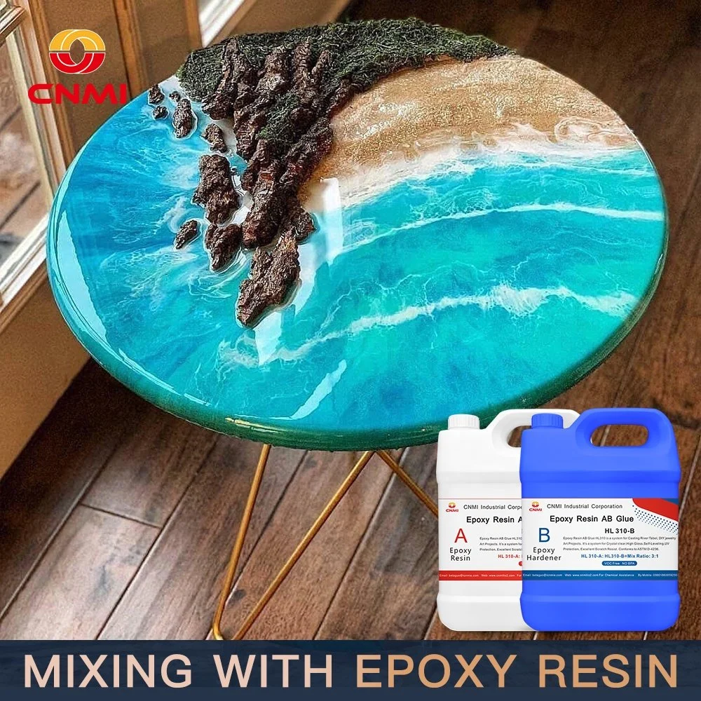 CNMI Deep cast Epoxy Resin/Crystal Clear Liquid Epoxy Resin Set For Table