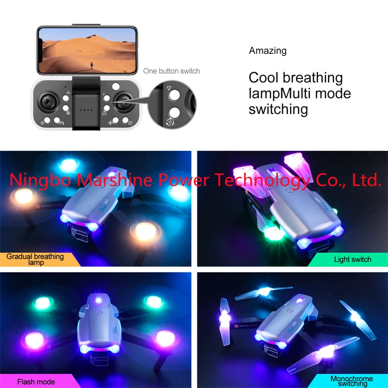 4K HD LED Mando a distancia Orb Mostrar Drone S98 Cámara ligera Drone Mini