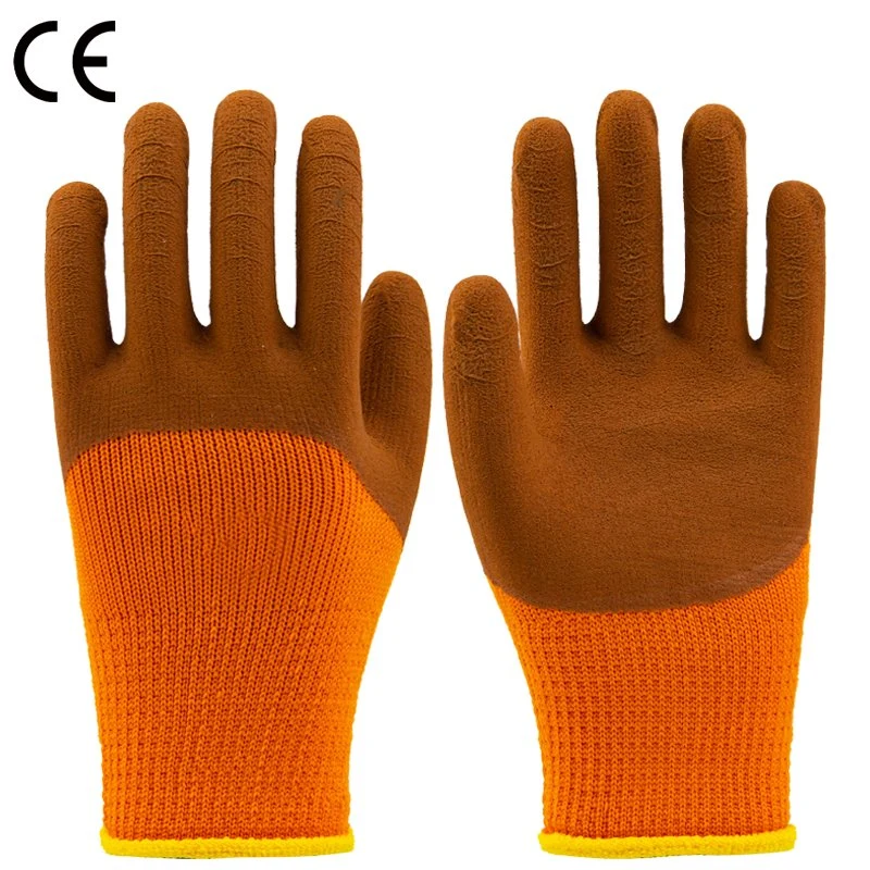 Chinese Factory Price Personal Hand Protection Warm Safety Latex Foam Working Gloves