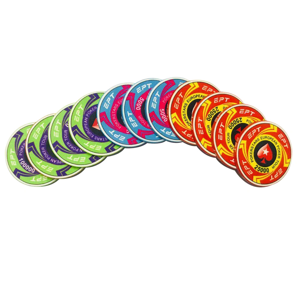 Customize High Quality Wpt Rounders 14G Ceramic Poker Chip Blank