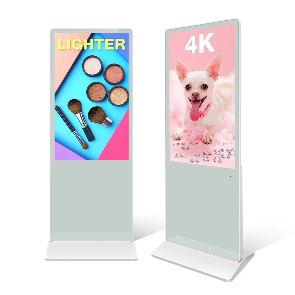 32 Inch Floor Standing WiFi Network Advertising Media Player HD Full Color Digital Signage LCD Display Information Interactive Touch Screen Monitor Kiosk