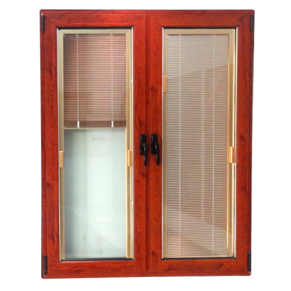 Roller Shutter Plastic UPVC Glass Window UPVC Casement Windows with