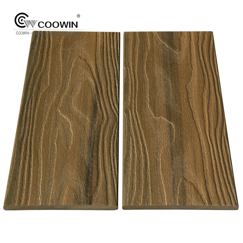 Red Wood Color Wood Plastic Composite Fence Panel