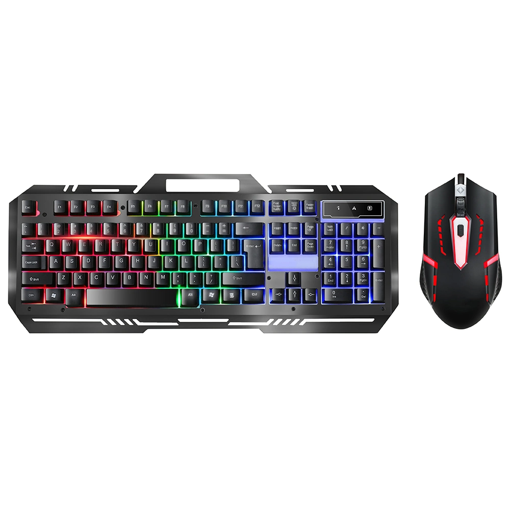 Qualidade promocionais 2 em 1 jogos de combinação de teclado e mouse USB Mouse Gamer teclado multimídia de teclado de computador horas Teclado Note Book Teclado