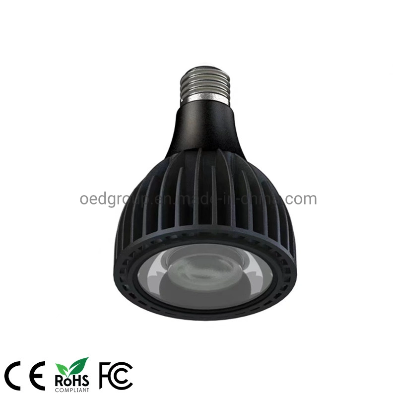 Aluminum Cooler Light E26 E27 20W 25W Long Neck PAR 30 400-780nm Plant Growing LED Bulb PAR30