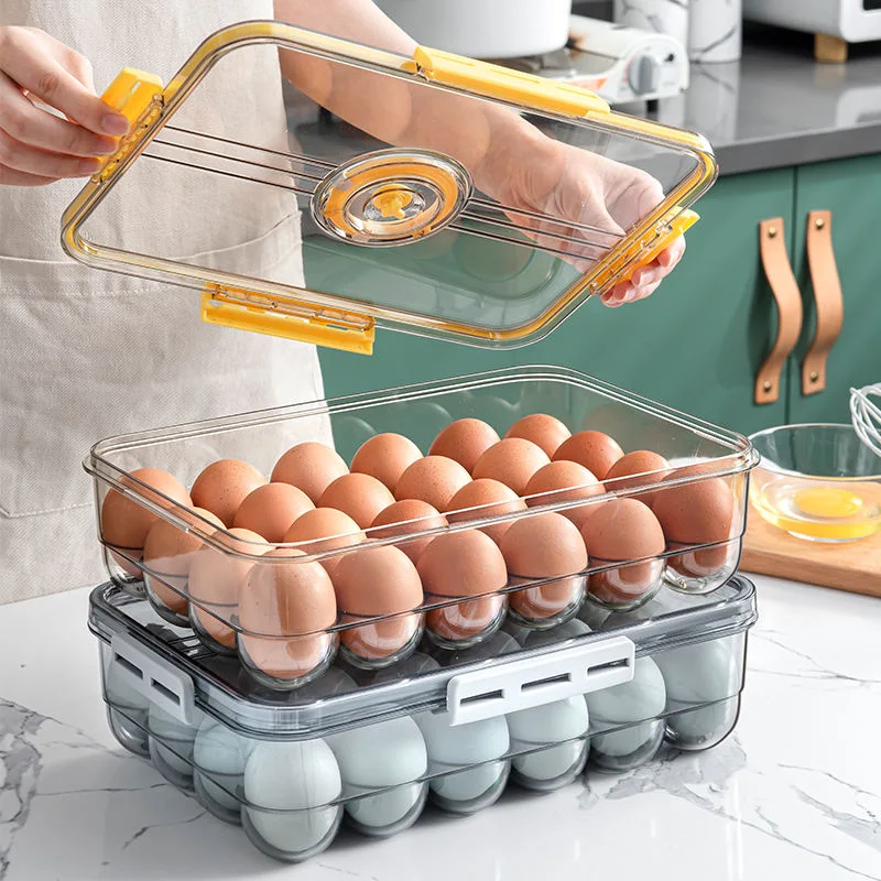 Transparent Clear Refrigerator Egg Storage Box