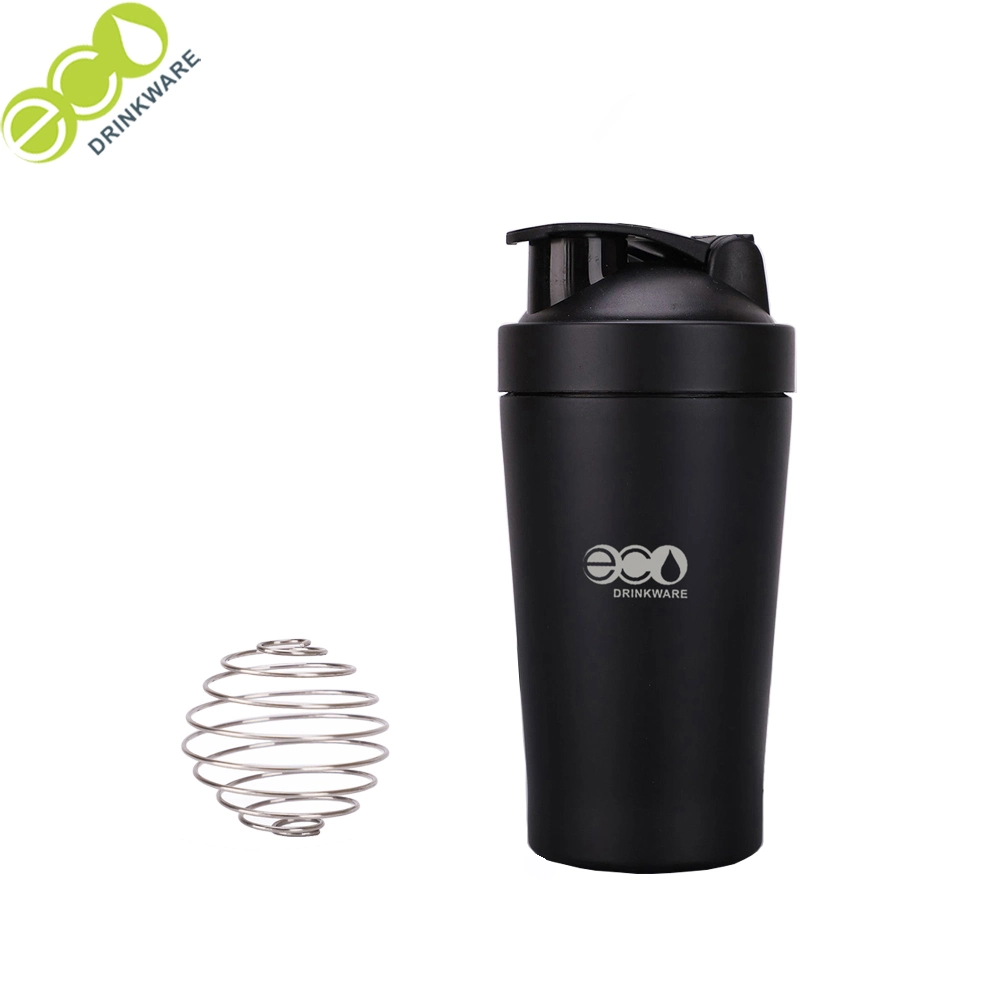 Les fabricants de GS060 Cool Unwholesale ique bouteille d'eau sous étiquette privée conçoit la protéine en acier inoxydable 600ml Shaker avec l'échelle