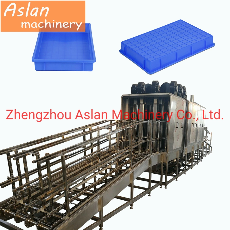 Big Size Plastic Pallet Washing Cleaning Machine / Food Trays Washing Sterilizing Machine