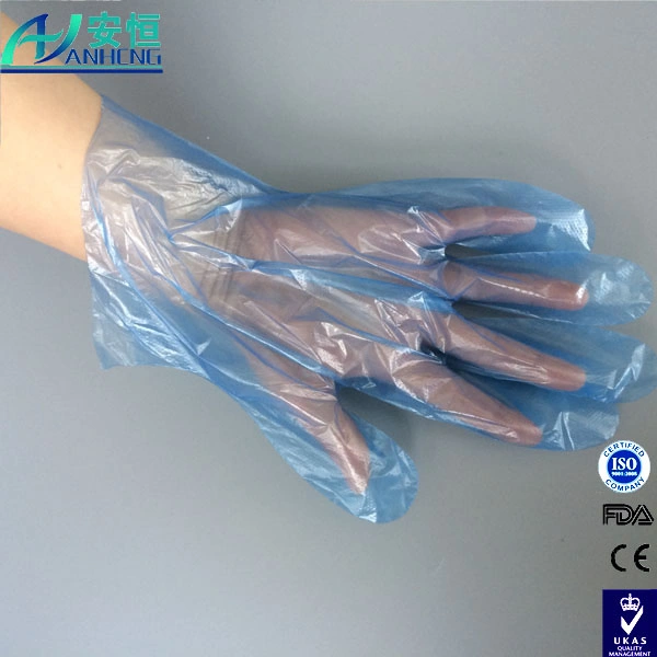 Populares del mercado PE guantes para el uso de la industria alimentaria