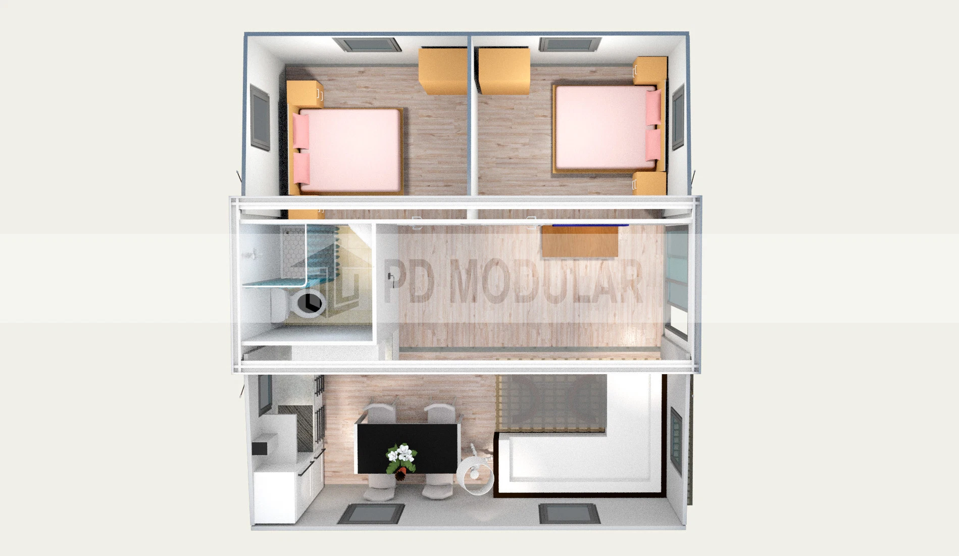 Moderno design modular personalizadas de habitação para a Casa de Família