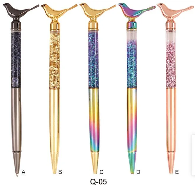 Beautiful Metal Gift Ball Pen Animal Head Pen Custom Logo Crystal Ballpoint Pen