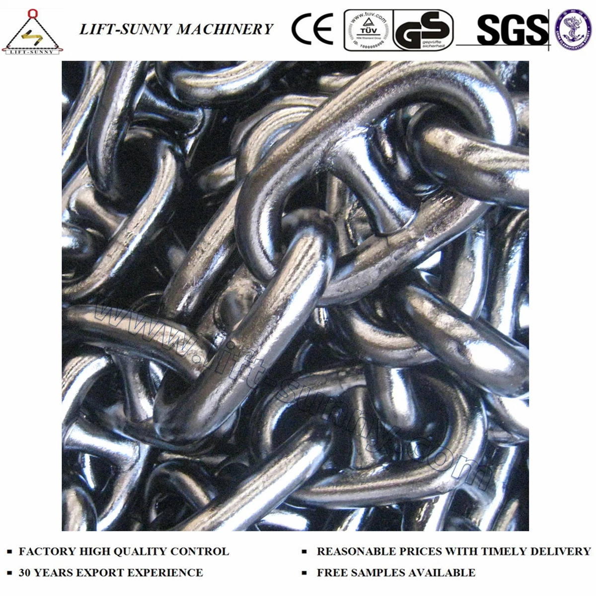 Grade U2 U3 Marine Anchor Chain Stud Link Anchor Chain