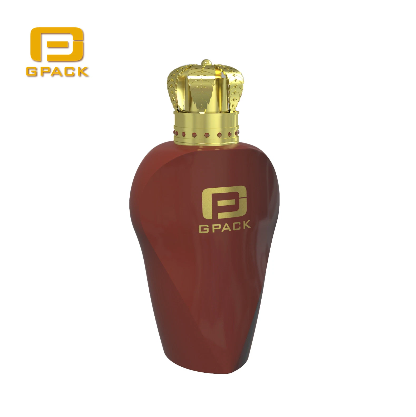 New Deisgn Unique Fashionable High End Perfume Bottle Golden Color Zamac Cap Plastic Cap Luxury Style Black Red 30ml 50ml 75ml 100ml Glass Perfume Bottle