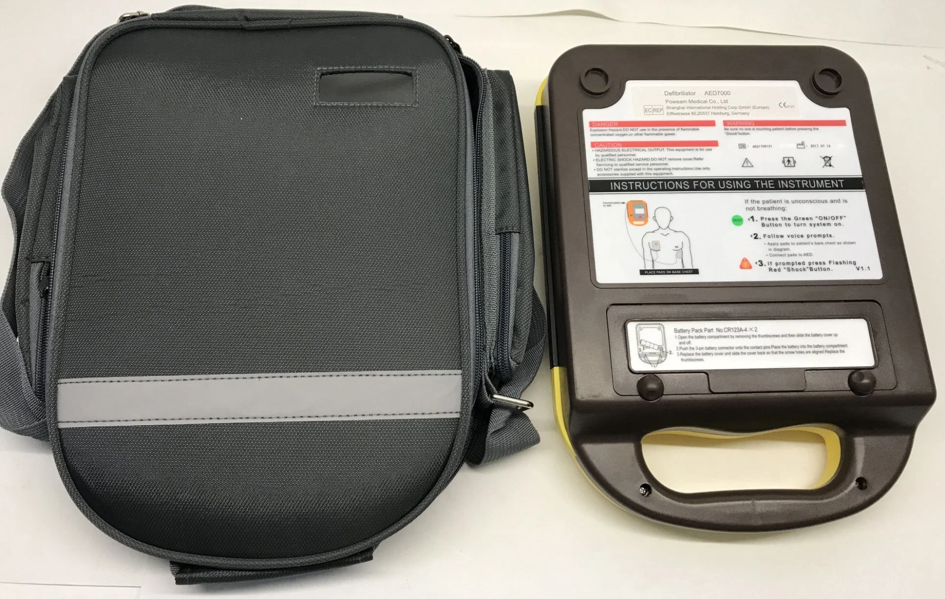 Défibrillateur externe automatisé pour le DSA de la formation pratique en ambulance à la RCP