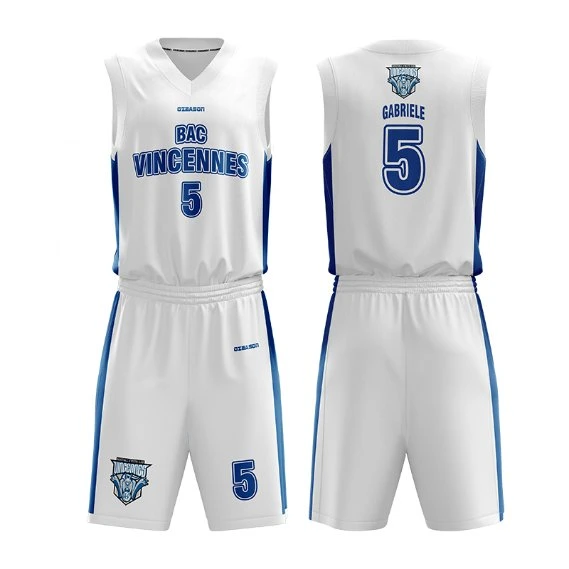 Unique Designs Sublimation Blank School Team Mesh Basketball Shorts Jersey Uniform Set