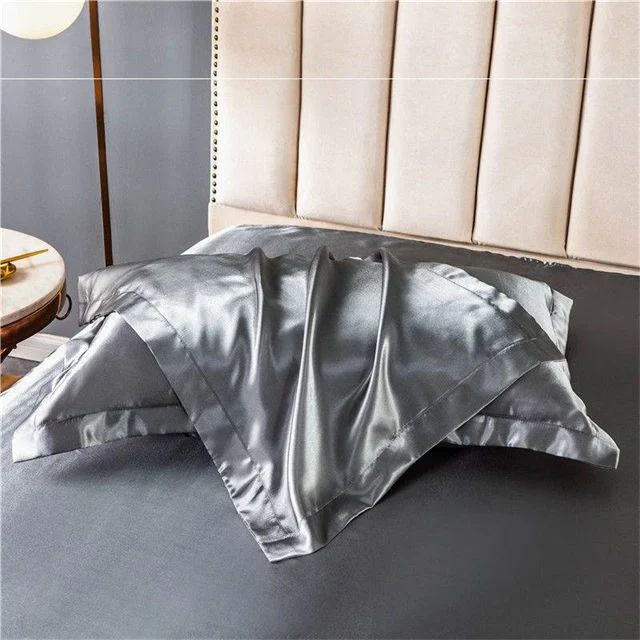 Suave y suave sueño Mulberry Silk Satin Pillow Cases Seda Funda de almohada